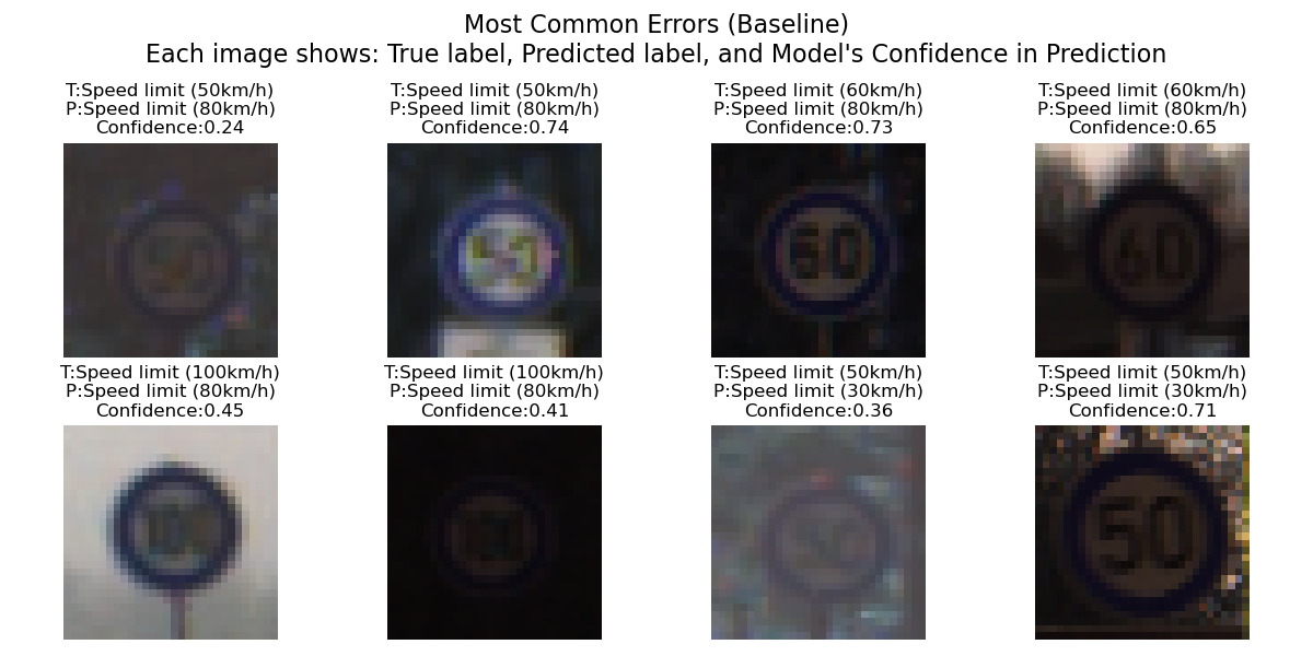 Baseline Model Misclassifications